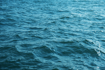 Blue sea water background texture
