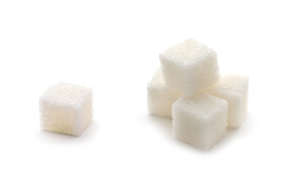 Sugar Cube on white background