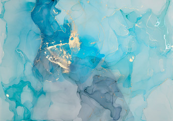  Abstract colorful background, wallpaper. Mixing acrylic paints. Modern art. Paint marble texture. Alcohol ink colors  translucent