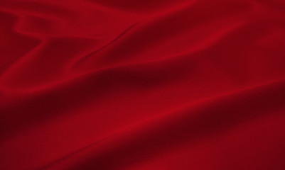 Fototapeta na wymiar red satin fabric as background