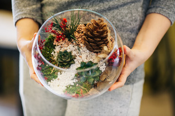 Terrarium Miniature Botanical Horticulture Grow. Terrarium  workshop.. Making Terrarium workshop