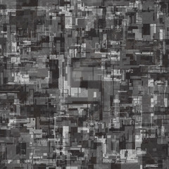 white and black texture with squares and overlapping geometric shapes in shades
