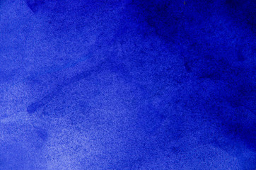 Fototapeta na wymiar Hand painted blue watercolor background.