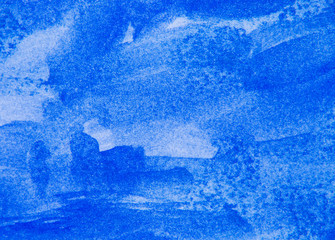 Blue abstract background in watercolor style
