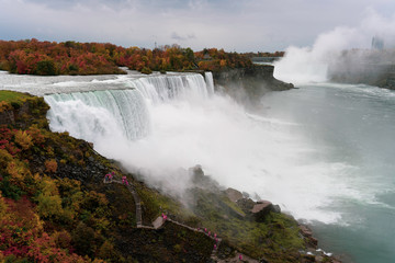 Fototapeta premium Niagra and Bridal Veils Falls