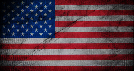 Fototapeta premium Flag of USA grunge background