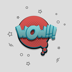 Fototapeta premium Comic text speech bubble pop art design