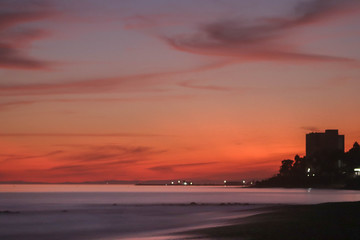 el atardecer