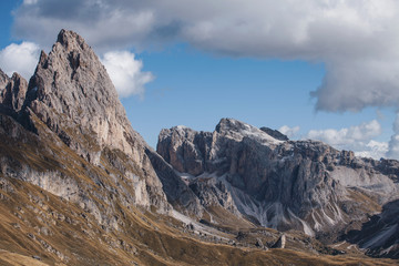 Seceda the Beautiful Rocky Mountain in Dolomites