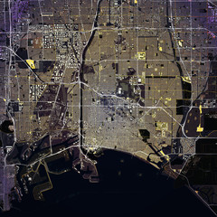 Map Long Beach city. California - 301638642