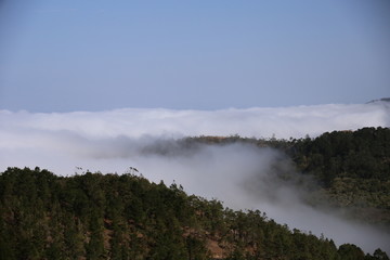 Au dessus des nuages sur l’île de La Gomera (Les Canaries)