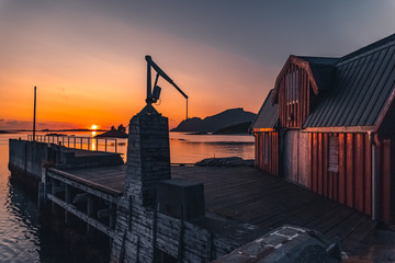 bridge at sunset