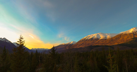 Fototapeta na wymiar Amazing wilderness views from Alaska 