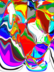 Motif coloré abstrait. Conception d& 39 art numérique