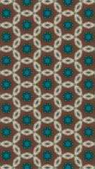 Seamless Pattern (Triangle shapes, White Star Light on Blue Textile Pattern)