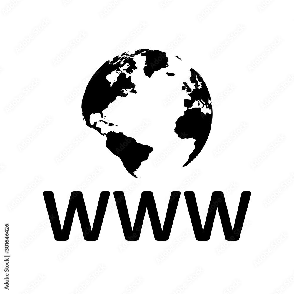Poster Address and navigation bar icon, browser application sign, concept online search www pictogram – stock vector