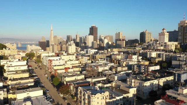 San Francisco Skyline at Sunset, California, USA
