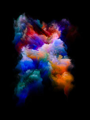 Obraz na płótnie Canvas Unfolding of Color