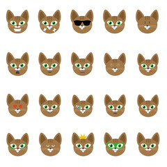 Dogs collection. Vector illustration of various funny dogs