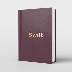 Swift language. Computer science education book. Programming tutorial. Coding concept. Development. Swift book 3d render.