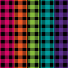 Buffalo plaid lumberjack tartan seamless pattern in vector format.