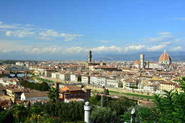 Naklejka premium The skyline of Florence Italy.