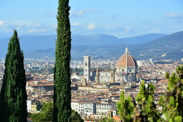 Obraz premium The Duomo in the Florentine skyline 