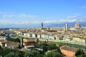 Fototapeta na wymiar The skyline of Florence Italy.