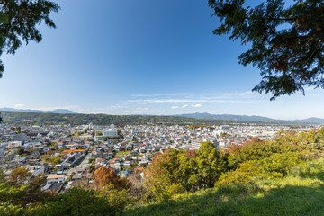 羊山公園見晴らしの丘から見る秩父市街