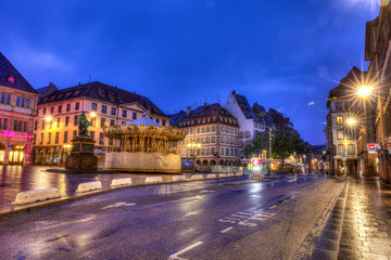 Fototapeta na wymiar Main Plaza in Strasbourg, France