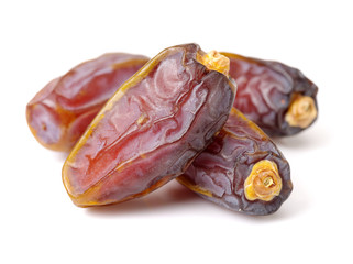 Dates on white background
