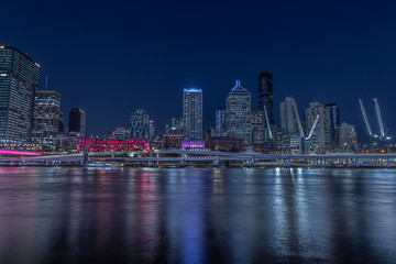 Naklejka premium 20191002 Brisbane city at night
