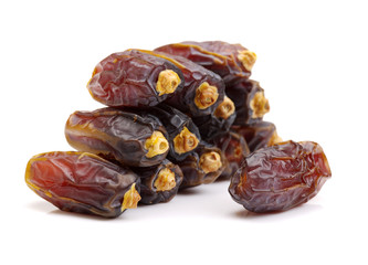 Dates on white background