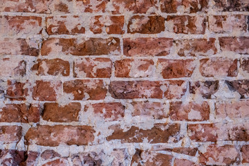 Sehr alte Ziegelsteinmauer