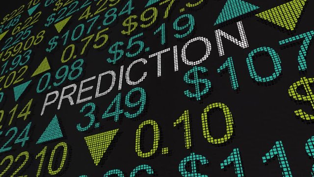 Prediction Stock Market Forecast Outlook Future Results 3d Animation