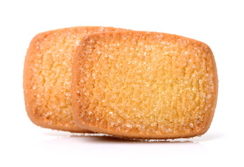 Cookies on white background