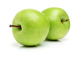 Green apple isolated on white background