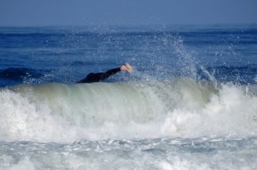 surfing wave
