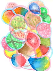 Abstract texture and background with brushstroke like lines drawn by watercolor paints. Great basic of print, badge, party invitation, banner, tag.