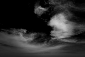 white cloud and black sky textured background
