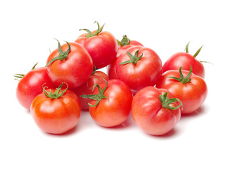 fresh tomato isolated on white background