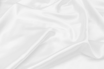 Obraz premium white satin fabric texture soft blur background