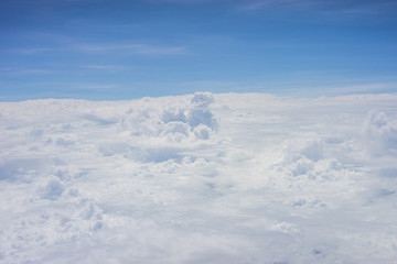 Fototapeta na wymiar Bangalore to Pune, , clouds in the sky