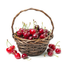 Cherry isolated on white background