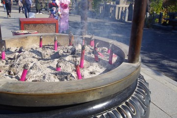 常香炉の煙