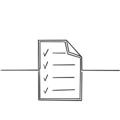 Check mark line icons. Check marks, ticks, quality, approve concepts. Simple doodle symbols with modern linear line art graphic elements collection vector