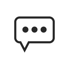 Chat icon vector isolated symbol illustration EPS 10