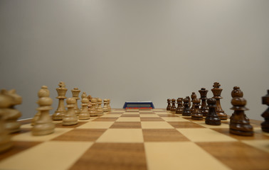 Unique perspective of chess board