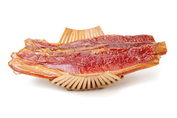 china Ham - Jamon on white background 