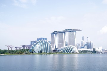 Marina Bay Sands and Singapore skyline - 301670886